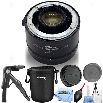 Nikon TC-20E III 2x Teleconverter for AF-S & AF-I Lenses - 5PC Accessory Bundle