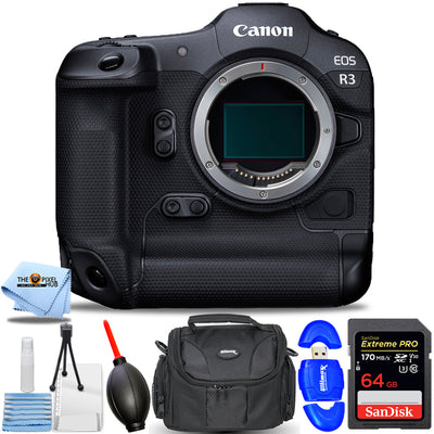 Canon EOS R3 Mirrorless Digital Camera (Body Only) - 7PC Accessory Bundle