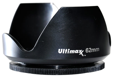 ULTIMAXX Polaroid Tulip Camera Threaded Lens Hood 62mm (Prevents Lens Flare)