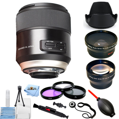 Tamron SP 45mm f/1.8 Di VC USD Lens for Canon + Telephoto and Wide Angle Lenses