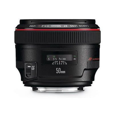 Canon EF 50mm f/1.2L USM Lens (Black) - 1257B002
