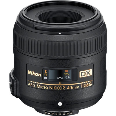 Nikon AF-S DX Micro-NIKKOR 40mm f/2.8G Lens (Black) 2200 - UV Filter Bundle