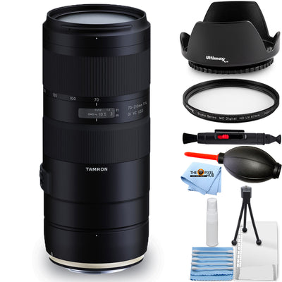 Tamron 70-210mm f/4 Di VC USD Lens for Canon EF - Essential UV Filter Bundle