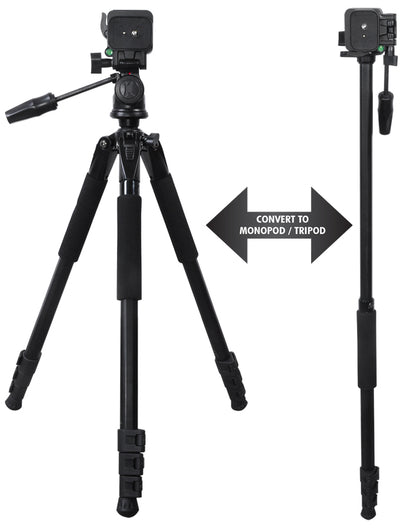 80" Inch Heavy Duty Camera Tripod for DSLR Cameras/Camcorders