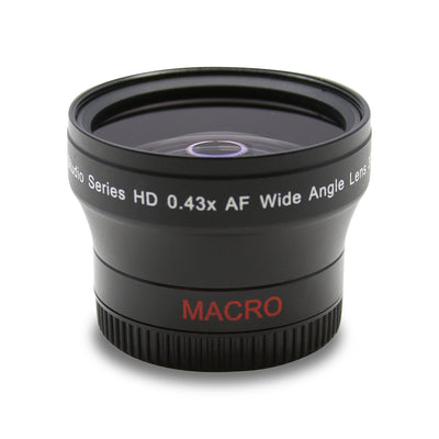 55mm 0.43x ULTIMAXX Professional Wide Angle Lens w/ Macro for Canon Nikon Sony