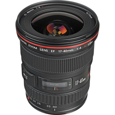 Canon EF 17-40mm f/4L USM Lens 8806A002 - 7PC Accessory Bundle