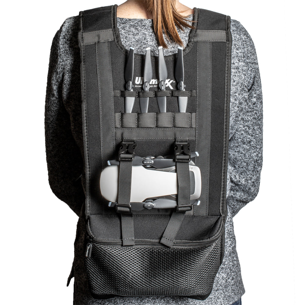 Drone Vest + Sling Backpack for DJI Mavic Air 2, Mavic 2 Pro/Zoom, Spark, Autel