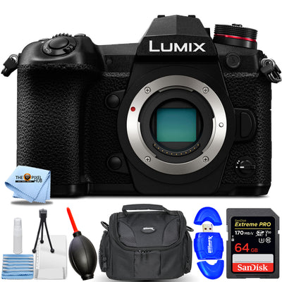 Panasonic Lumix DC-G9 Mirrorless Micro 4/3 Digital Camera (Body) - 64GB Bundle