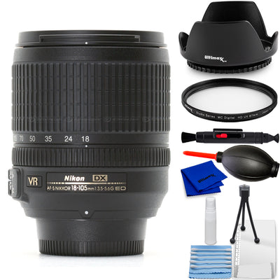 Nikon AF-S DX NIKKOR 18-105mm f/3.5-5.6G ED VR Lens 2179 - Essential UV Bundle