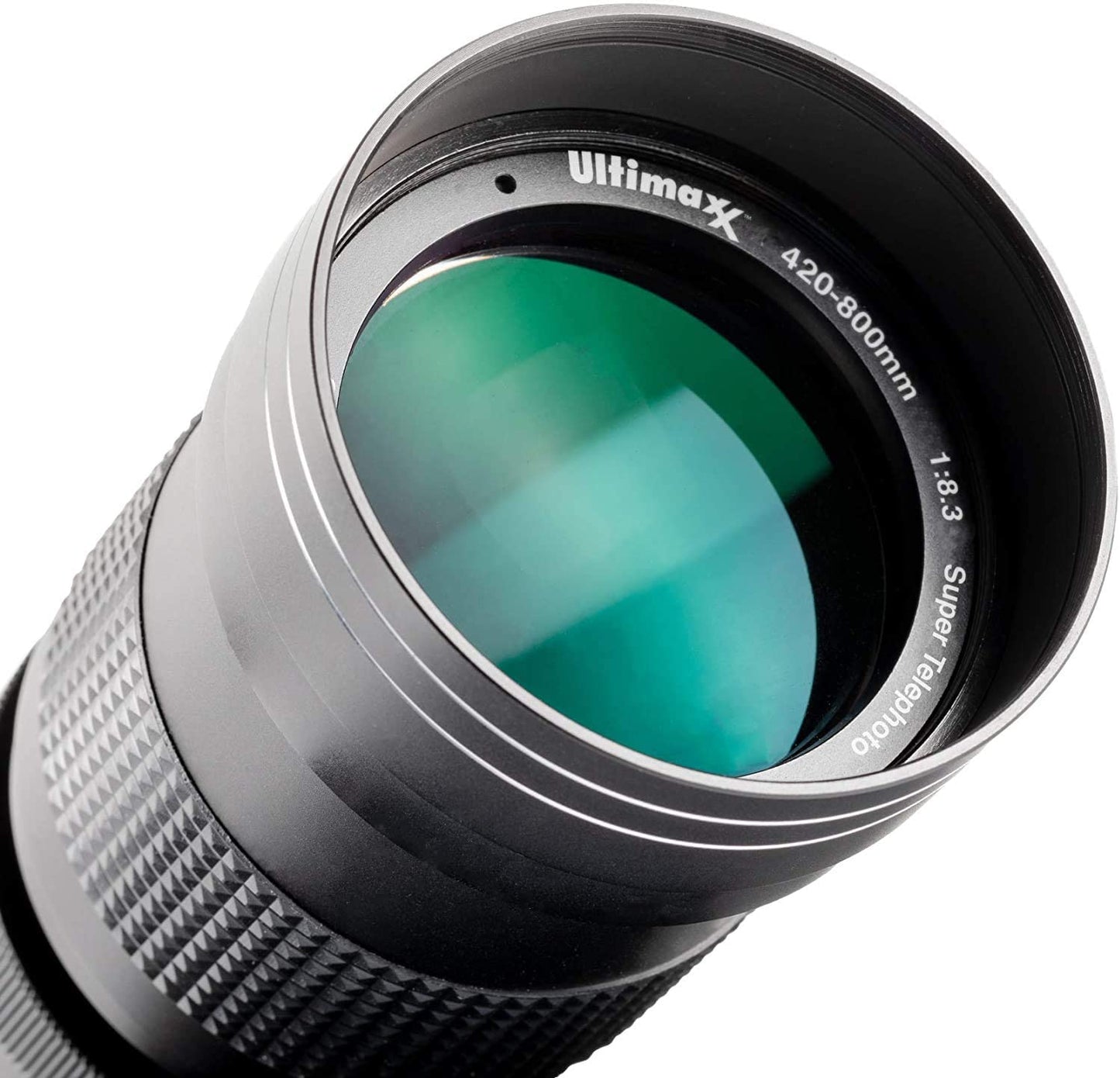 Ultimaxx 420-800mm f/8.3-16 Super HD Manual Telephoto Zoom T-Mount Lens (Black)