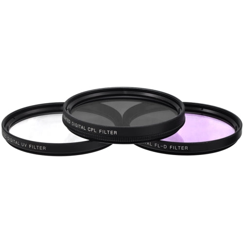 3 Piece Multi Coated HD Filter Kit 67mm (UV, CPL, FLD) with Protective Case