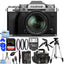 FUJIFILM X-T5 Mirrorless Camera with 18-55mm Lens Silver - 14PC Accessory Bundle