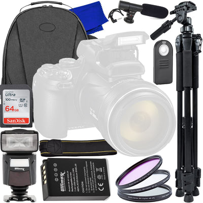 Nikon Coolpix P1000 16MP 4K Digital Camera 26522 - 9PC Accessory Bundle