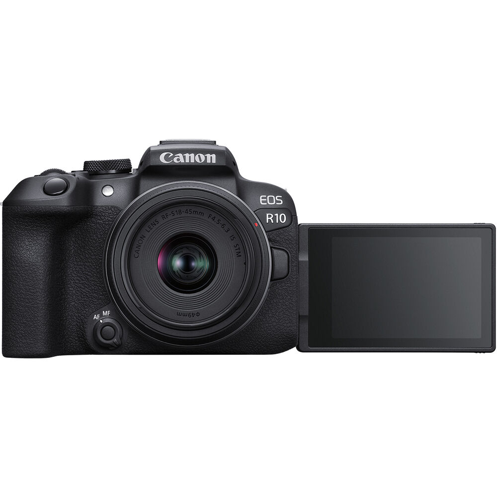 Canon EOS R10 Mirrorless Camera with RF-S 18-45mm f/4.5-6.3 IS STM Lens Bundle