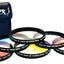 6 Piece Professional Gradual Color Filter Kit 62mm with Protective Wallet