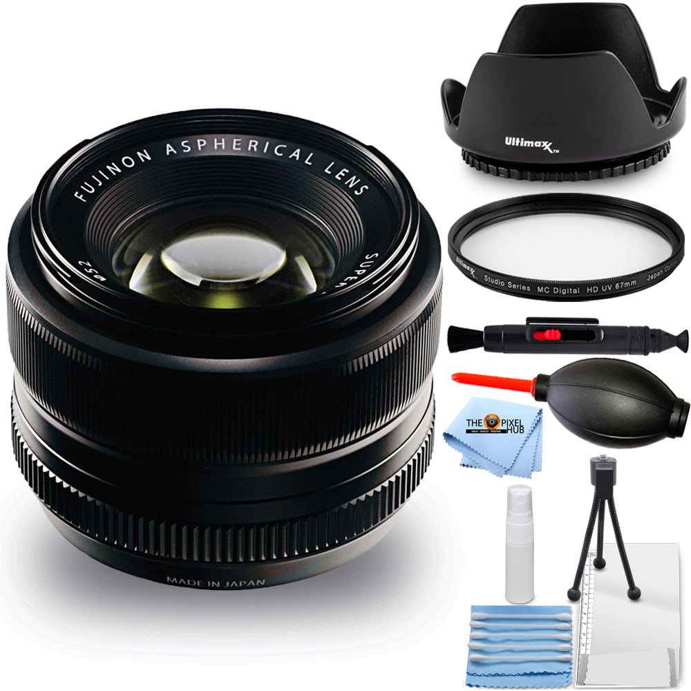 Fujifilm 35mm f/1.4 XF R Lens 16240755 - 7PC Accessory Bundle