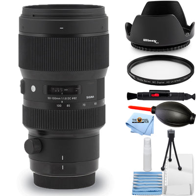 Sigma 50-100mm f/1.8 DC HSM Art Lens for Nikon F - 7PC Accessory Bundle