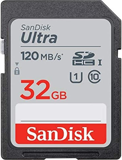 SanDisk 32GB Ultra UHS-I SDHC 120MB/s Memory Card