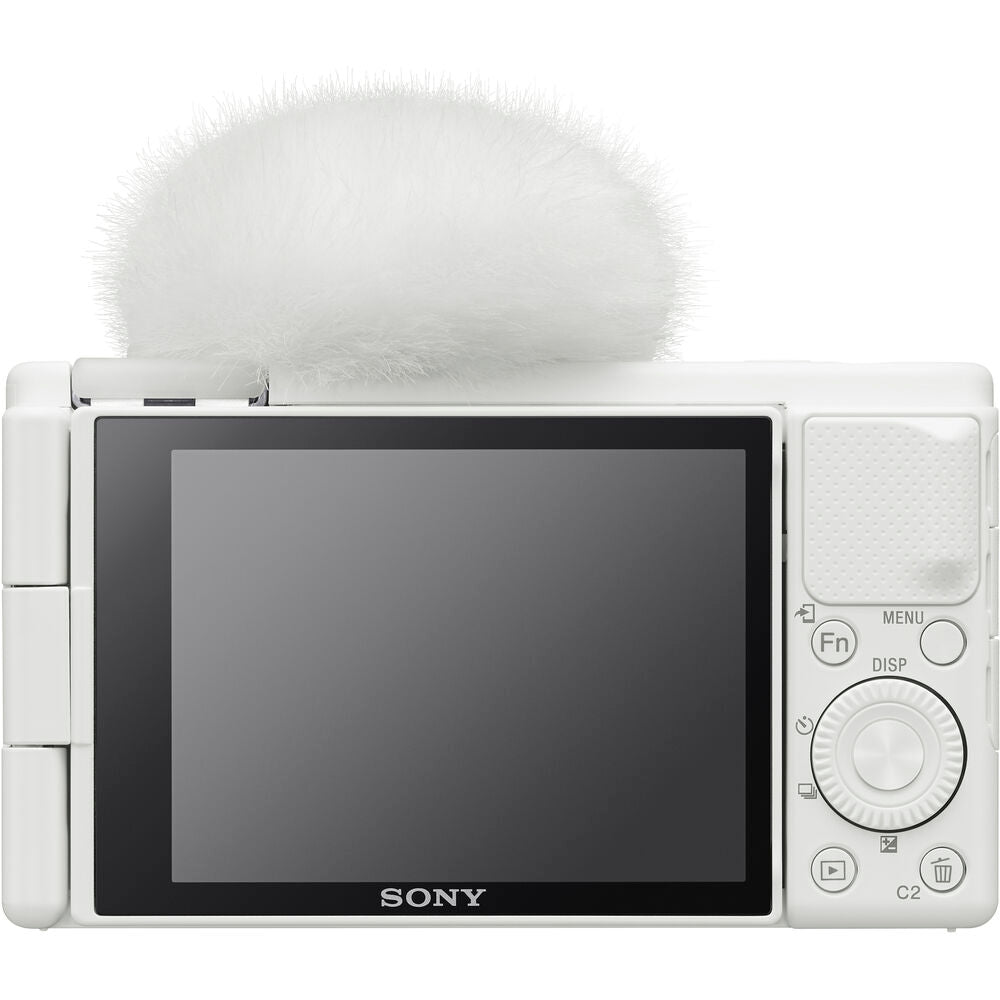 Sony ZV-1 20.1MP Digital Camera (White) - Essential 32GB Bundle