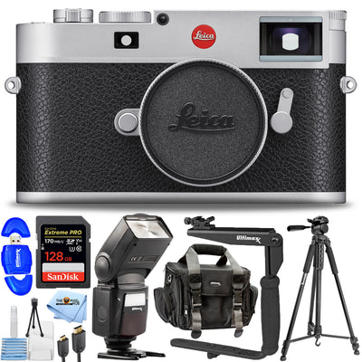 Leica M11 Rangefinder Camera (Silver) 20201 - 10PC Accessory Bundle