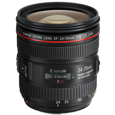 Canon EF 24-70mm f/4.0L IS USM Standard Zoom Lens - Essential UV Filter Bundle