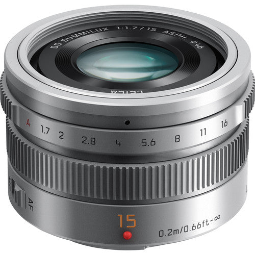 Panasonic LUMIX G Leica DG Summilux 15mm f/1.7 ASPH. Lens (Silver)