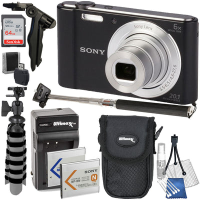 Sony Cyber-shot DSC-W810 Digital Camera (Black) - 10PC Accessory Bundle