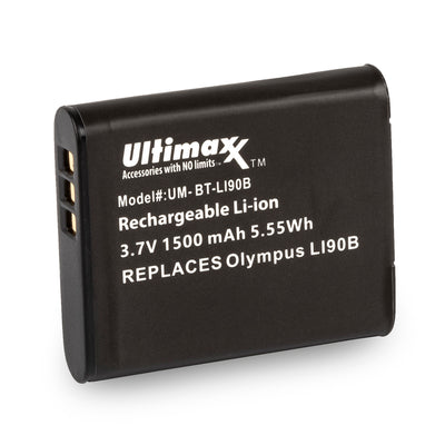 ULTIMAXX Replacement battery for Olympus LI90B - 1500 mah