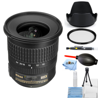 Nikon AF-S DX NIKKOR 10-24mm f/3.5-4.5G ED Lens - Essential UV Filter Bundle