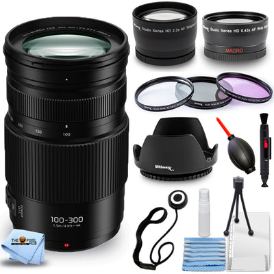 Panasonic Lumix G Vario 100-300mm f/4-5.6 II POWER O.I.S. Lens Filter Kit Bundle