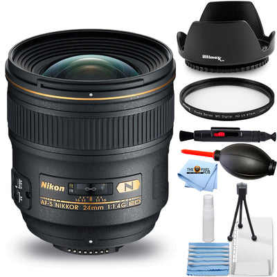 Nikon AF-S NIKKOR 24mm f/1.4G ED Lens 2184 - Essential UV Filter Bundle