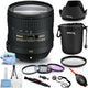 Nikon AF-S NIKKOR 24-85mm f3.5-4.5G ED VR Lens 2204 - 10PC Accessory Bundle Nikon