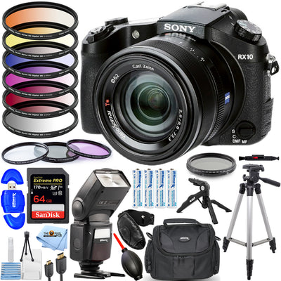 Sony Cyber-shot DSC-RX10 IV Digital Camera - 20 Piece Accessory Bundle