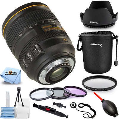 Nikon AF-S NIKKOR 24-120mm f/4G ED VR Lens + Pouch Bundle New in White Box