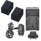 Replacement BP-727 Charger and 2x Battery for Canon VIXIA HF R300 R400 R500 R32 Ultimaxx