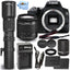 Canon EOS 250D/Rebel SL3 with 18-55mm III + 500mm/1000mm Lens + EXT BATT Bundle