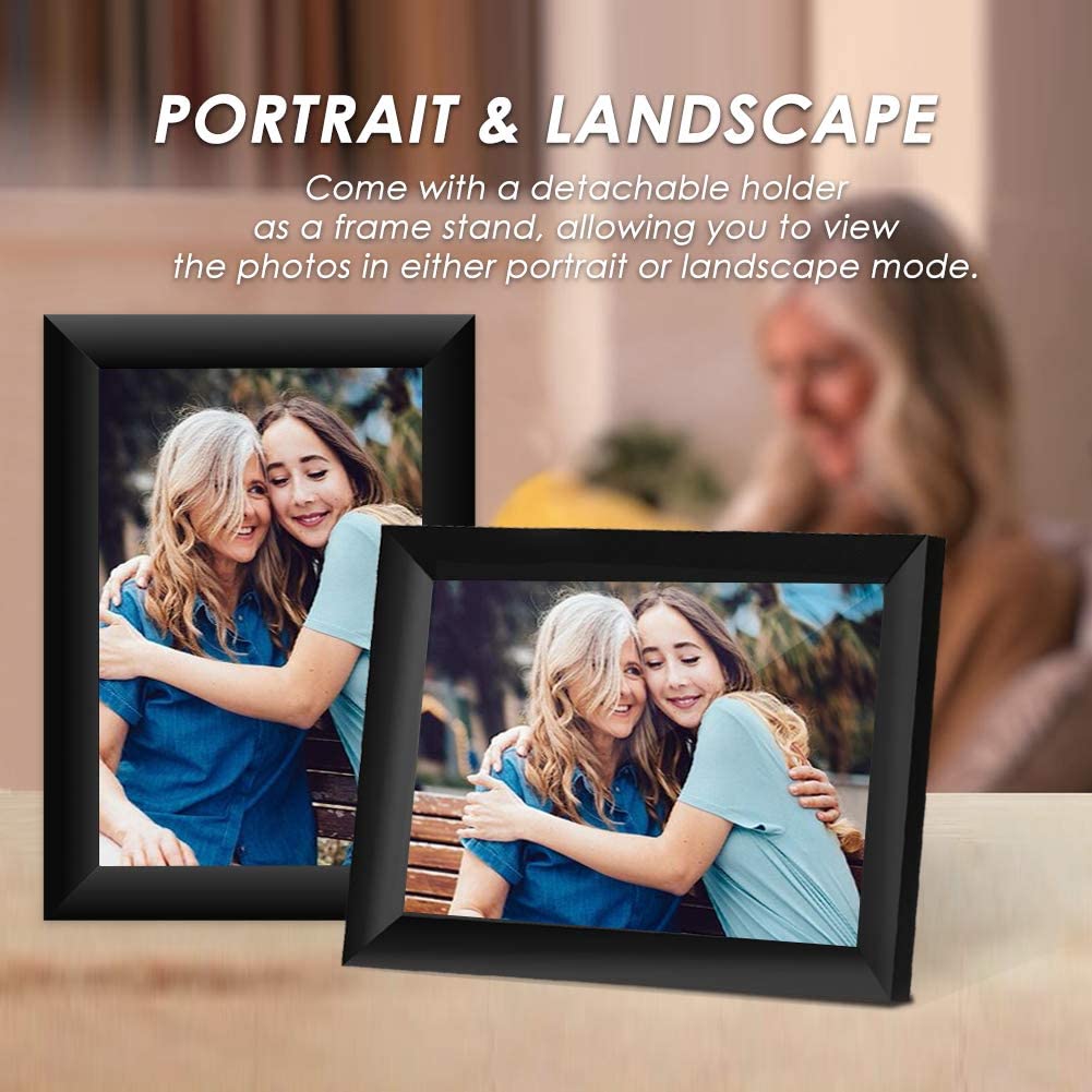 ULTIMAXX 10.1" Digital Photo Frame with 16GB, Touch Screen, Wi-Fi, 40,000 Pics