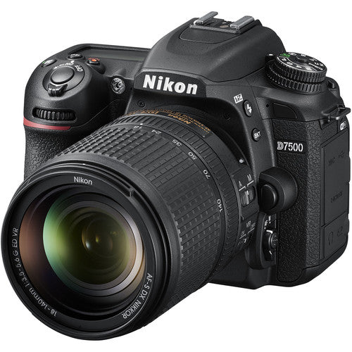 Nikon D7500 DSLR Camera with 18-140mm Lens + 64GB + Flash + Tripod Bundle