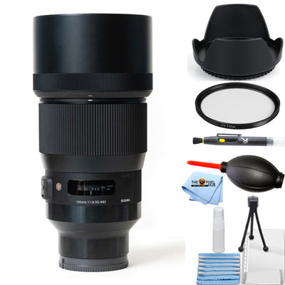 Sigma 135mm f/1.8 DG HSM Art Lens for Sony E - 240965 Essential UV Filter Bundle