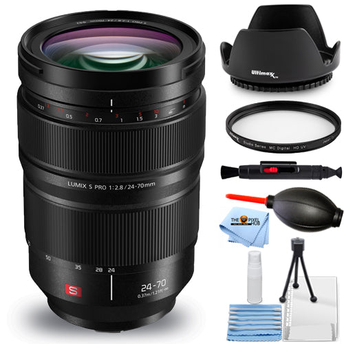 Panasonic Lumix S PRO 24-70mm f/2.8 Lens S-E2470 - 7PC Accessory Bundle