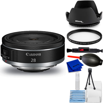 Canon RF 28mm f/2.8 STM Lens (Canon RF) 6128C002 - 7PC Accessory Bundle