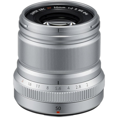 FUJIFILM Fuji XF 50mm f/2 R WR Lens (Silver) - USED