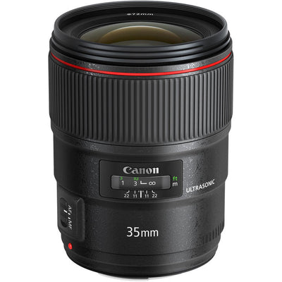 Canon EF 35mm f/1.4L II USM Lens 9523B002 - 10PC Accessory Bundle