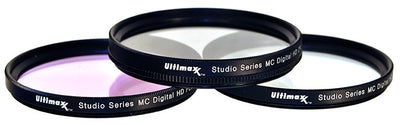 3 Piece Multi Coated HD Filter Kit 55mm (UV, CPL, FLD) with Protective Case