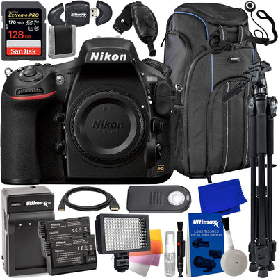 Nikon D810 36.3MP DSLR Camera (Body Only) 1542 - 16PC Accessory Bundle