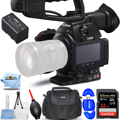Canon EOS C100 Mark II Cinema EOS Camera W/ Dual Pixel CMOS AF Body - 32GB Kit