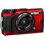 Olympus Tough TG-6 Digital Camera (Red) + 64GB + EXT BATT + Flash Bundle