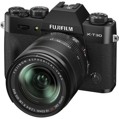 FUJIFILM X-T30 II Mirrorless Camera with 18-55mm Lens Black - 15PC Accessory Kit