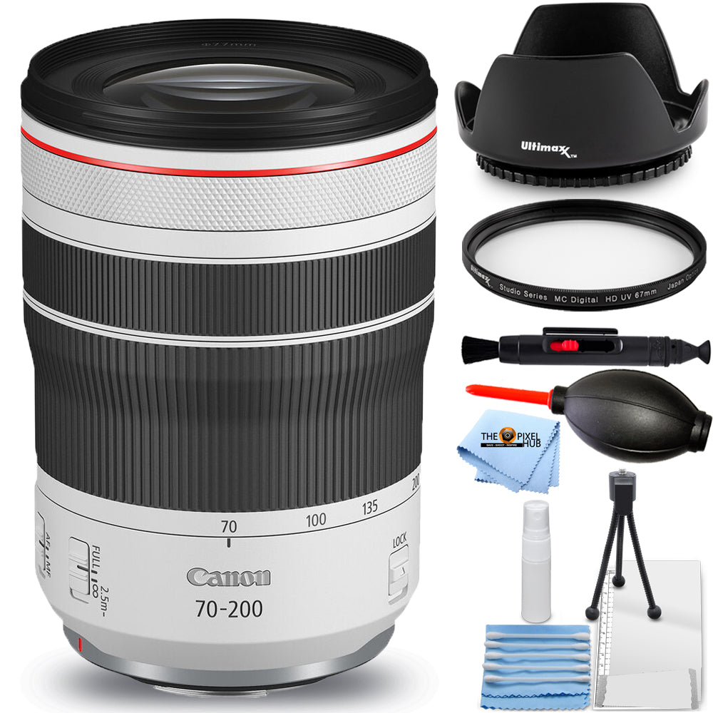 Canon RF 70-200mm f/4L IS USM Lens 4318C002 - 7PC Accessory Bundle