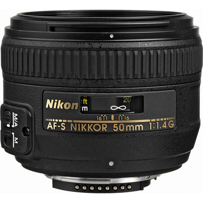 Nikon AF-S NIKKOR 50mm f/1.4G Lens 2180 - 7PC Accessory Bundle